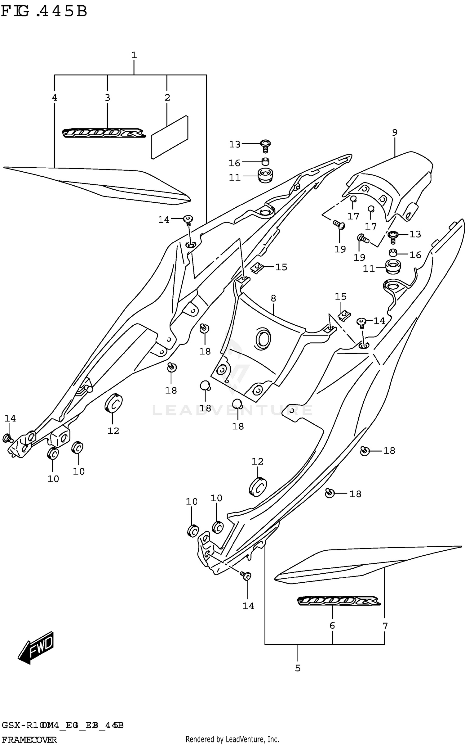 FRAME COVER (GSX-R1000RA)