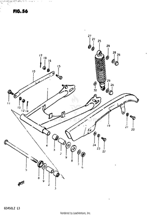 Rear Swinging Arm Schematic