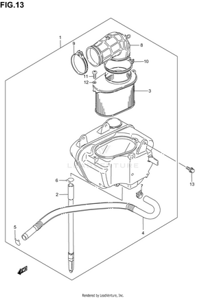 Air Cleaner (rear) Schematic