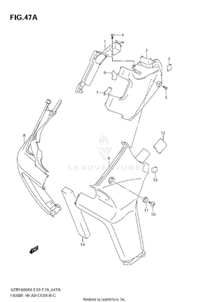 Frame Head Cover (vzr1800zk7/zk8) Schematic