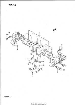 Rear Caliper (model M/n) Schematic