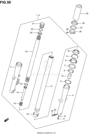 Front Damper (model K1/k2/k3/k4) Schematic