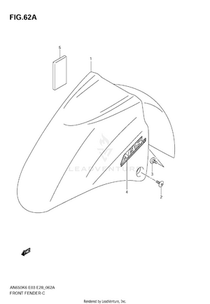 Front Fender (an650ak8/ak9) Schematic