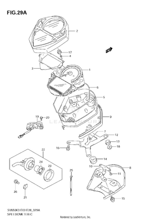 Speedometer (sv650k5/k6/k7) Schematic