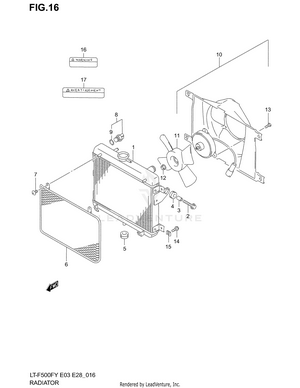 Radiator (model W/x/y) Schematic