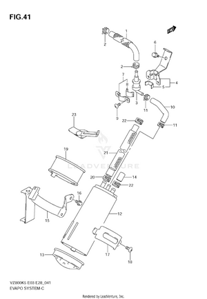 Evap System (model K5/k6/k7/k8 E33) Schematic