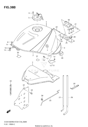 Fuel Tank (gsx1300rk6) Schematic