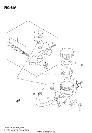 Front Master Cylinder (sv650sak7) Schematic