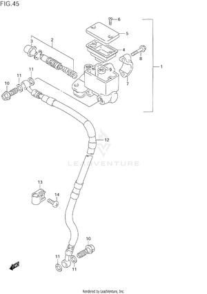 Front Master Cylinder Schematic