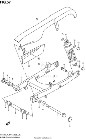 Rear Swingingarm Schematic
