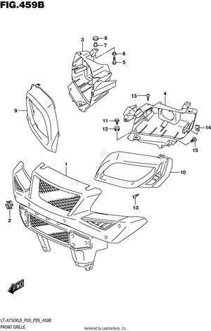 Front Grille (lt-a750xl8 P28) Schematic
