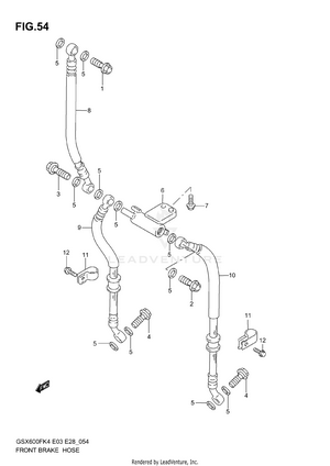Front Brake Hose Schematic