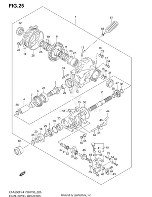 Final Bevel Gear (rear) Schematic