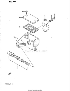 Front Master Cylinder (vs700glpg/glepg/glph/gleph) Schematic