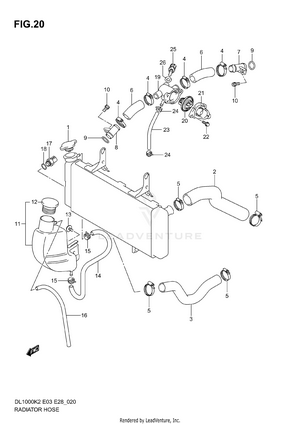 Radiator Hose Schematic