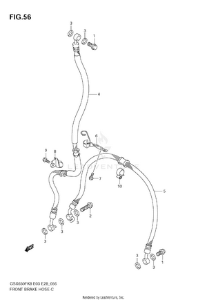 Front Brake Hose Schematic