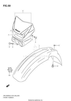 Front Fender Schematic