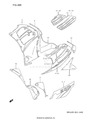 Under Cowling Body (model T) Schematic