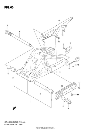 Rear Swinging Arm Schematic