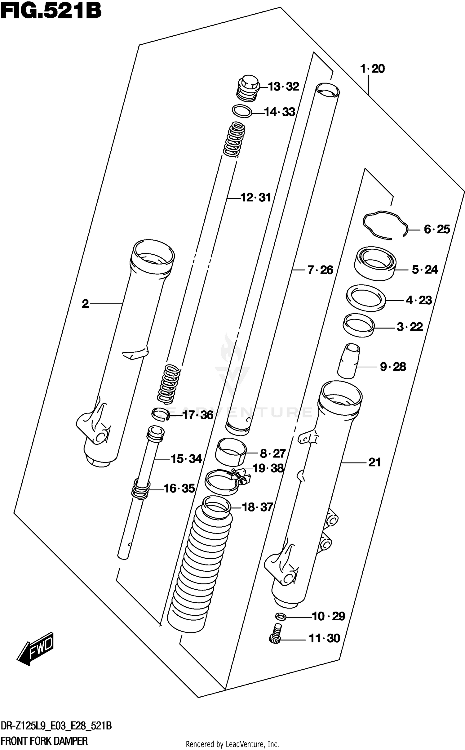 FRONT FORK DAMPER (DR-Z125LL9 E03)