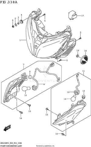Front Combination Lamp Schematic