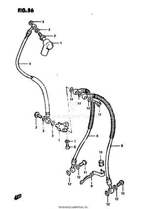 Front Brake Hose Schematic