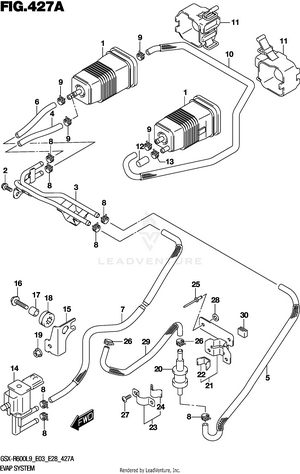 Evap System (gsx-r600l9 E33) Schematic