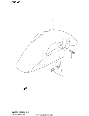 Front Fender Schematic