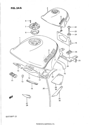 Fuel Tank (model L/m) Schematic