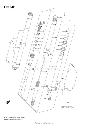 Front Damper (model K7) Schematic