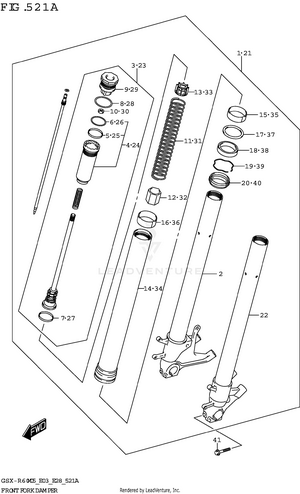 Front Fork Damper Schematic