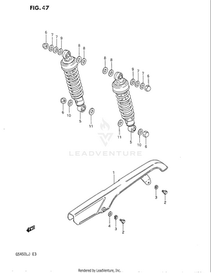 Chain Case - Shock Absorber Schematic