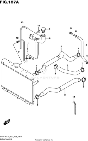 Radiator Hose Schematic