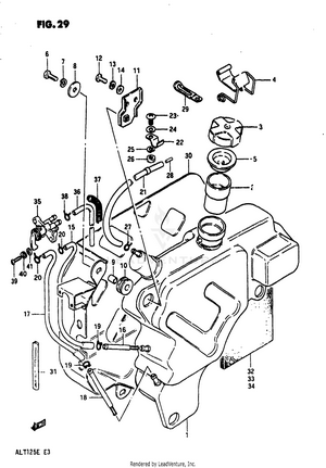 Fuel Tank (model E) Schematic