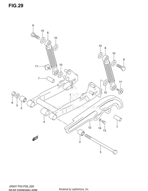 Rear Swinging Arm Schematic