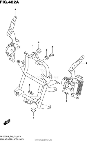 Cowling Installation Parts Schematic