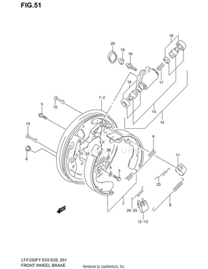 Front Wheel Brake Schematic