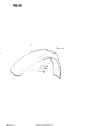 Front Fender Schematic