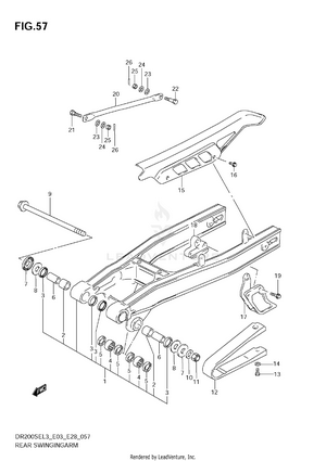 Rear Swingingarm Schematic