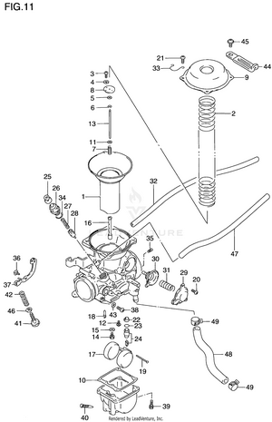 Carburetor (rear) Schematic