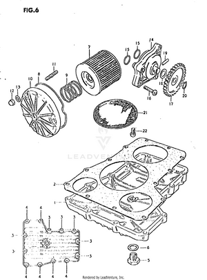 Oil Pump - Oil Filter Schematic