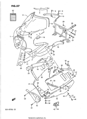 Cowling (model K 9sr) Schematic