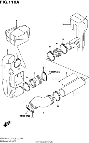 Belt Cooling Duct Schematic