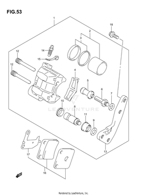 Front Caliper Schematic