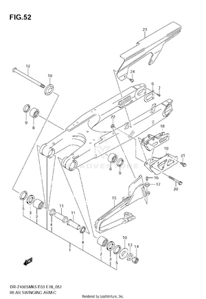 Rear Swinging Arm Schematic