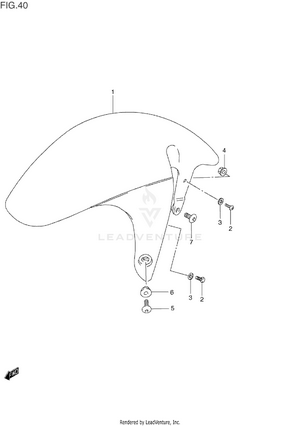 Front Fender Schematic