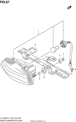 Rear Combination Lamp (lt-a400fzl4 P33) Schematic