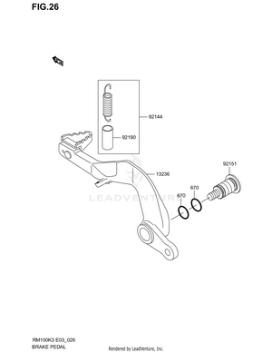 Brake Pedal Schematic