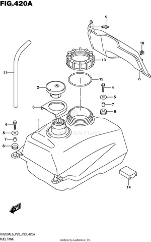 Fuel Tank (uh200al6 P28) Schematic