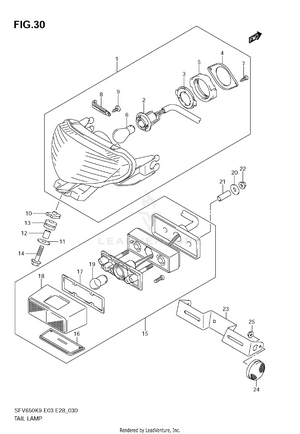 Rear Combination Lamp Schematic